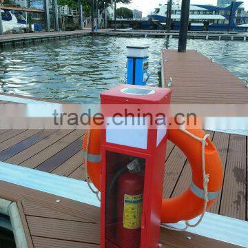 Safety euipment on floating dock