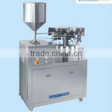 semi-automatic aluminum pipe filling-sealing machine for paste liquid