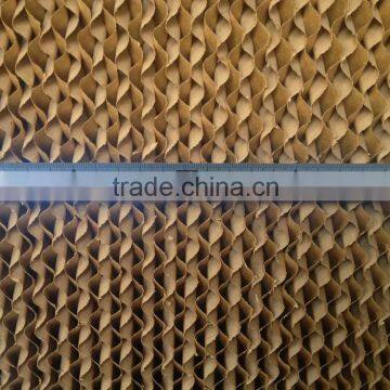 Greenhouse and poultry corrugated cellulose evaporative cooling pad