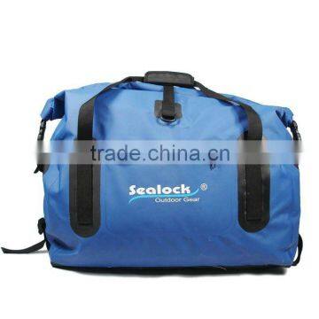 60L waterproof pvc blue kayaking duffel bag