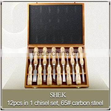 Newest hot 12pcs wood chisel set