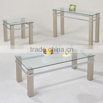 Modern Coffee Table Set/ Glass Coffee Table and End Table