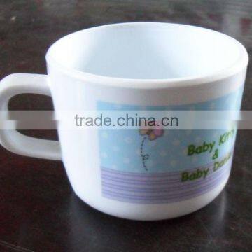 Children's melamine mug with one handle