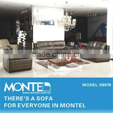 Luxury Classic European Leather Sectional Sofa Set photo-2