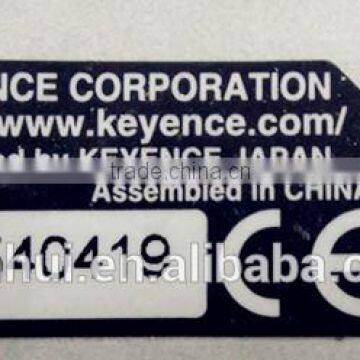 custom black printed vinyl barcode sticker