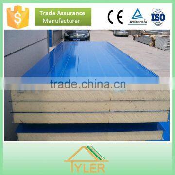 Construction material Fire-resisting pu foam sandwich wall panels