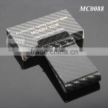 Box Packing Up-market Promotional Wholesale 100% Carbon Fiber Money Clip