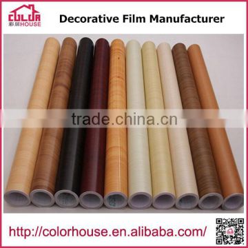 Wholesale self adhesive wood grain vinyl film PVC Wooden Grain Film