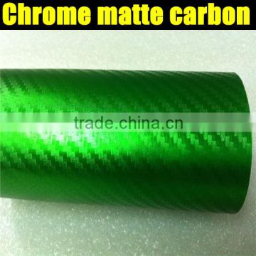 Green chrome metallic carbon fiber film with air free bubbles 1.52*20m per roll