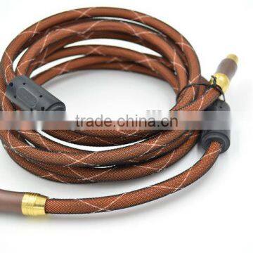 Xinya best price colorful Nylon mesh Audio&Video cable with metal shell and magnet ring