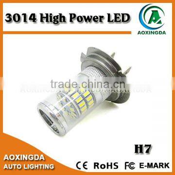 High lumens 12v 24v 3014 48 smd automotive H7 led fog light bulb