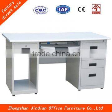 Conventional Office Desk Steel Table With 5 Locking Drawers