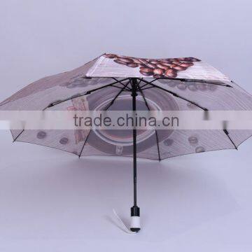 High quality Promotional Uv Protect Color coated automatic fold umbrella