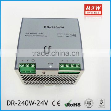 Hot sell 240w 24V Din Rail Switching power supply with CE ROHS