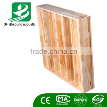 wooden six steps acoustic diffuser panel