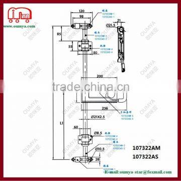 Heavy Duty High Quality Truck Trainler Bar Lock 107322AM 107322AS photo-2
