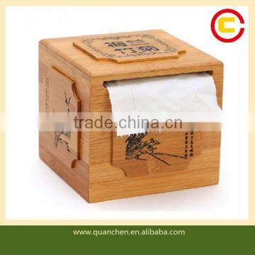 Chinese Specialized Hand Painted Bamboo Storage Box