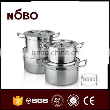 China manufacturer right angle stainless steel pot set for cooking