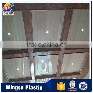 high quality fireproof plastic bathroom PVC ceiling panels with hs code 3916201000