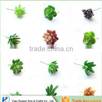 single stem mini decorative cheap artificial succulent plants                        
                                                Quality Choice