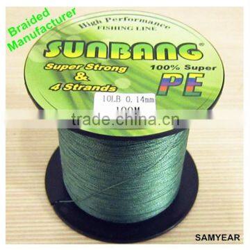 OEM Fishing Equipment Fishing Braided Line 8 Strand UHMW PE Fiber