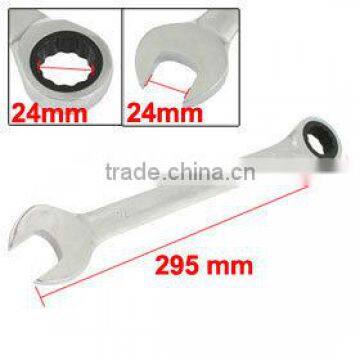 24mm Metric 12 Point Box Open End Ratchet Combination Wrench Spanner                        
                                                Quality Choice