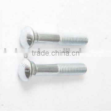 high strength oval neck bolt with zinc plated