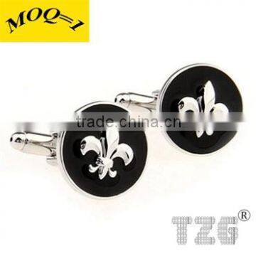 TZG09197 Fashion Cuff Link Flower Enamel Cufflink