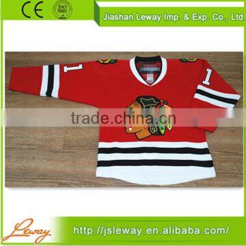 Micro polyester jersey fabric cheap ice hockey jerseys