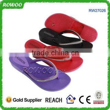 Air-blowing PVC shoes for women, aerosoft chaussure,china PCU shoes slippers with crystal diamonds