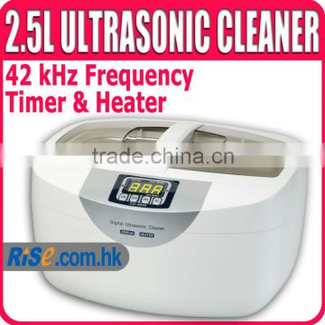 Heater Recycle Timer Jewelry 42kHz Glasses 2.5L Ultrasonic Cleaner