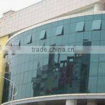 Aluminum Curved Glass Curtain Wall With Reflective Glass