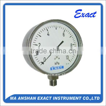 304 Stainless Steel Low Pressure Capsule Pressure gauge