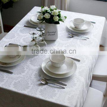 Damask fabric table cloth for banquet