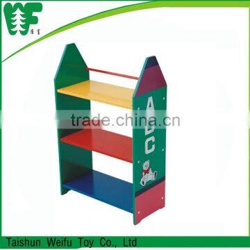 Children 3 tier wooden shelf