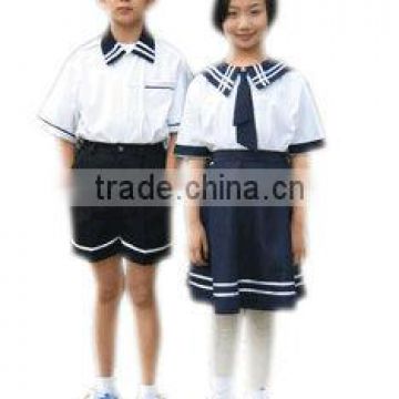 School uniform for middle school,short sleeves shirts, pants,skirts