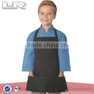 LR Kids Colored Apron With Contrast Stitching