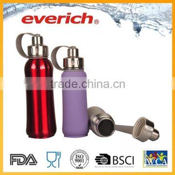 OEM Stainless steel bottle for sprots with easy carry loop