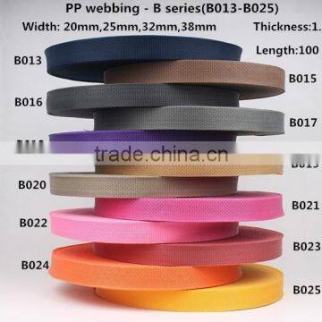 25mm nylon webbing strap,PP webbing belt ,webbing tape ,nylon strap for backpack/bags/seat belt/pet leash(B13-B25)