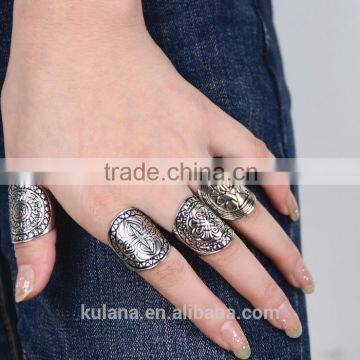 2016 Top Sale silver Turkish Ring antique silver unique silver rings 4281