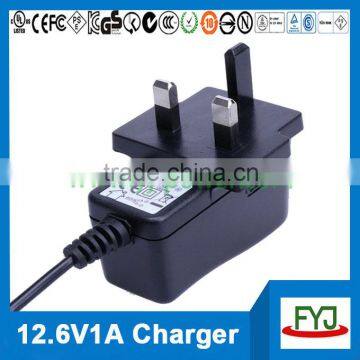 Lithium Ion Battery Charger 12.6v 1a for 3S Lithium Ion Battery Pack 11.1v YJP-126100 photo-2