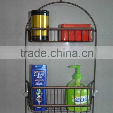 Metal wire bathroom hanging rack/shampoo hanging rack