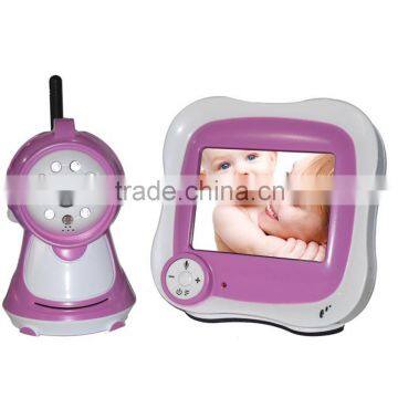 3.5inch lcd size wireless baby monitor 2.4G Nightvision Intercom video babysitter