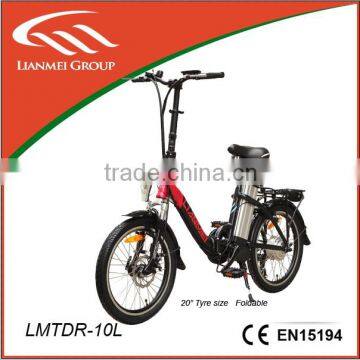 36v electric bike with aluminum alloy 6061 frame ,20" tyre foldable