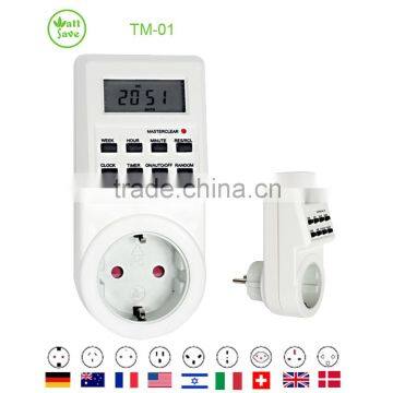 Smart Programmable Digital Timer Socket Switch Europe Plug 16A 3680W