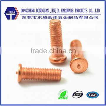 China factory M5x10 brass headless rivet screw