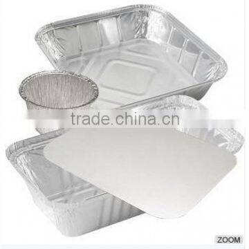 Aluminium containers with lids