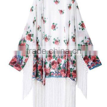 New Arrive Printing Long Design With Tassels Beach Dress Camilla Kaftan photo-2