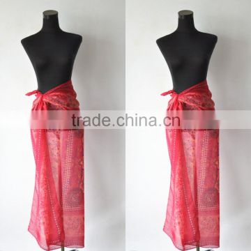 Best Selling Soft Material Custom Printing Polyester Chiffon Beach Sarong