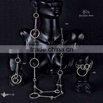 Antique Turkish Style Silver Plated Bracelet Sira 2582